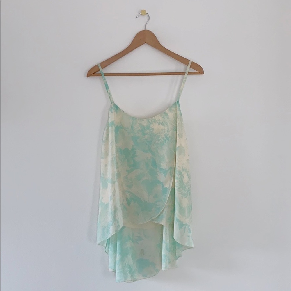 Forever 21 Hi Lo Easy Breezy Floral Print Top